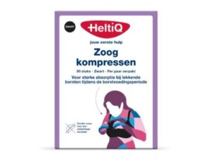 HeltiQ Zoogkompressen Zwart 30 stuks